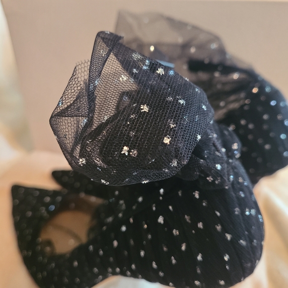 Jimmy Choo Black Gold Glitter Sparkle Tulle Mesh Sock Suede Stiletto Heel EU36.5 - Picture 11 of 12